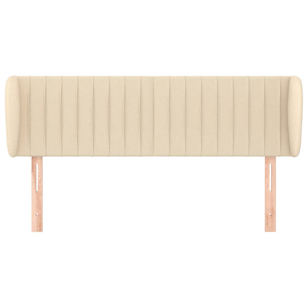 Kopfteil mit Ohren Creme 147x23x78/88 cm Stoff
