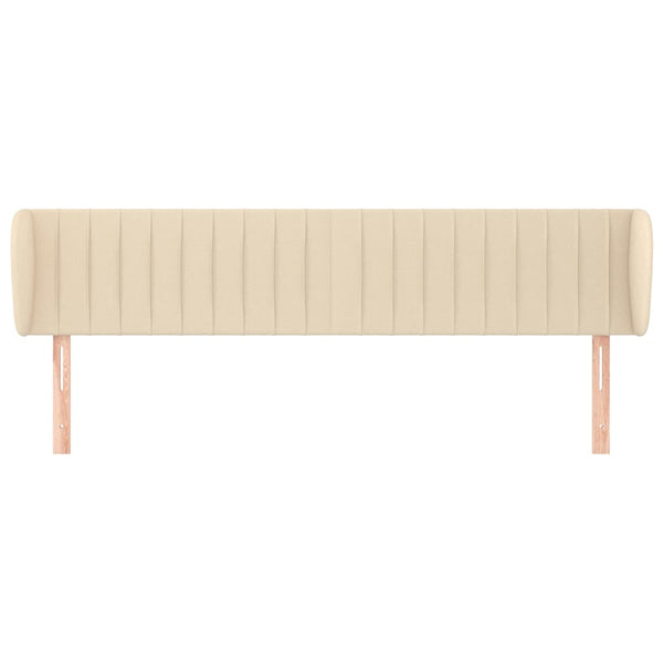 Kopfteil mit Ohren Creme 183x23x78/88 cm Stoff
