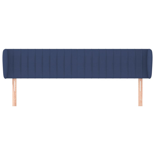 Kopfteil mit Ohren Blau 183x23x78/88 cm Stoff