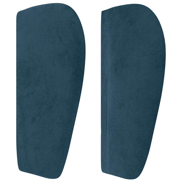Kopfteil mit Ohren Dunkelblau 103x23x78/88 cm Samt