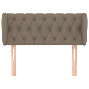 Kopfteil mit Ohren Taupe 93x23x78/88 cm Stoff