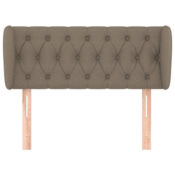 Kopfteil mit Ohren Taupe 93x23x78/88 cm Stoff