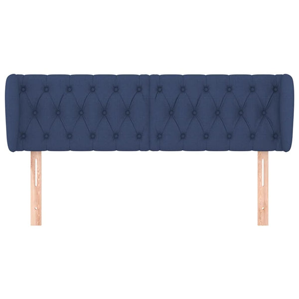 Kopfteil mit Ohren Blau 163x23x78/88 cm Stoff