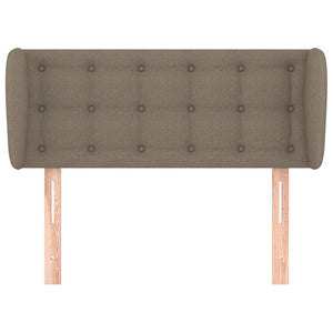 Kopfteil mit Ohren Taupe 83x23x78/88 cm Stoff