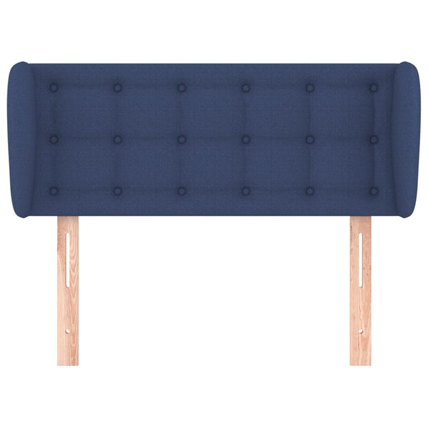 Kopfteil mit Ohren Blau 83x23x78/88 cm Stoff
