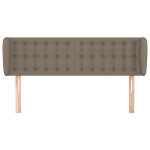 Kopfteil mit Ohren Taupe 147x23x78/88 cm Stoff