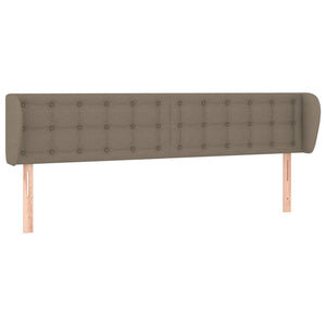 Kopfteil mit Ohren Taupe 163x23x78/88 cm Stoff