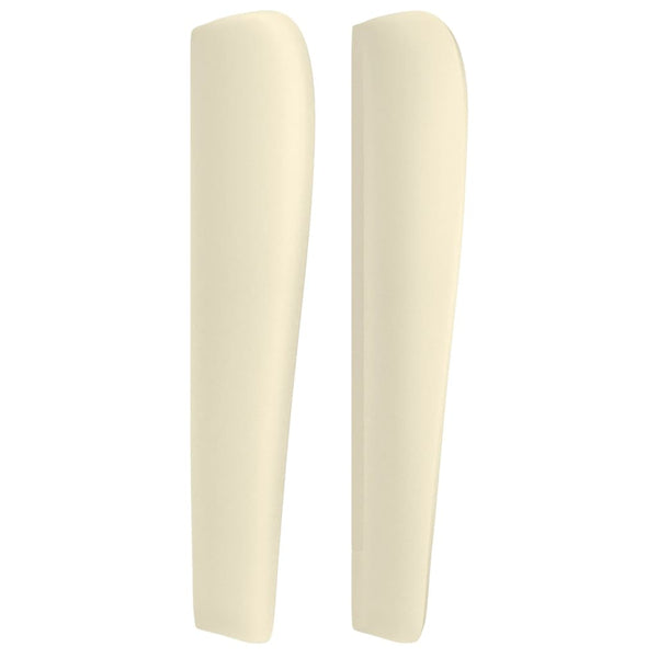 Kopfteil mit Ohren Creme 83x23x118/128 cm Kunstleder