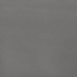 Kopfteil mit Ohren Grau 183x23x118/128 cm Kunstleder
