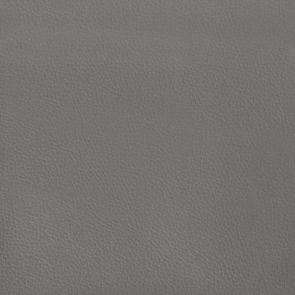 Kopfteil mit Ohren Grau 183x23x118/128 cm Kunstleder