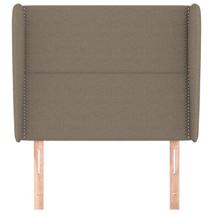 Kopfteil mit Ohren Taupe 103x23x118/128 cm Stoff