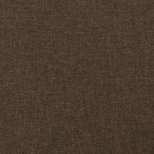 Kopfteil mit Ohren Dunkelbraun 147x23x118/128 cm Stoff
