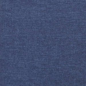 vidaXL Tête de lit à oreilles Bleu 147x23x118/128 cm Tissu
