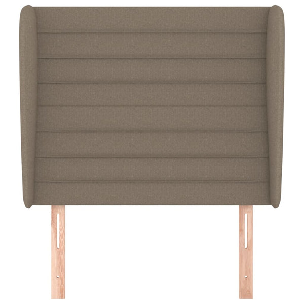 Kopfteil mit Ohren Taupe 103x23x118/128 cm Stoff