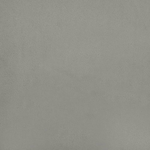 Kopfteil mit Ohren Hellgrau 203x23x118/128 cm Samt