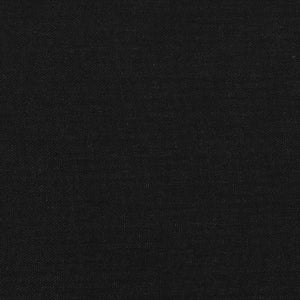 Kopfteil mit Ohren Schwarz 103x23x118/128 cm Stoff