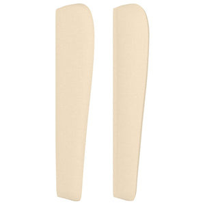 Kopfteil mit Ohren Creme 83x23x118/128 cm Stoff