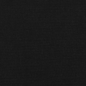 Kopfteil mit Ohren Schwarz 203x23x118/128 cm Stoff