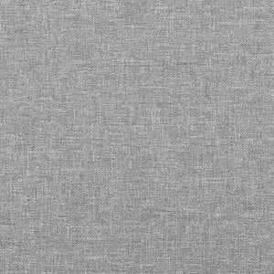 Kopfteil mit Ohren Hellgrau 163x23x118/128 cm Stoff