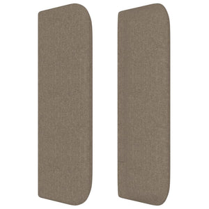 Kopfteil mit Ohren Taupe 103x16x78/88 cm Stoff