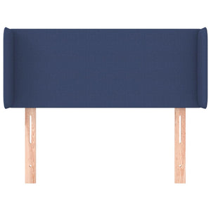 Kopfteil mit Ohren Blau 103x16x78/88 cm Stoff