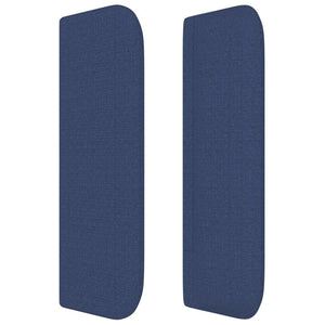 Kopfteil mit Ohren Blau 103x16x78/88 cm Stoff