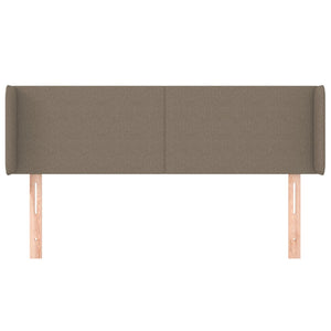 Kopfteil mit Ohren Taupe 147x16x78/88 cm Stoff
