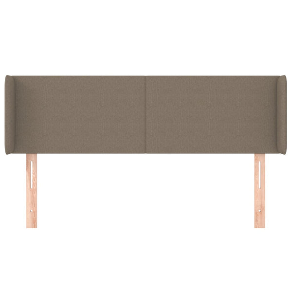 Kopfteil mit Ohren Taupe 147x16x78/88 cm Stoff