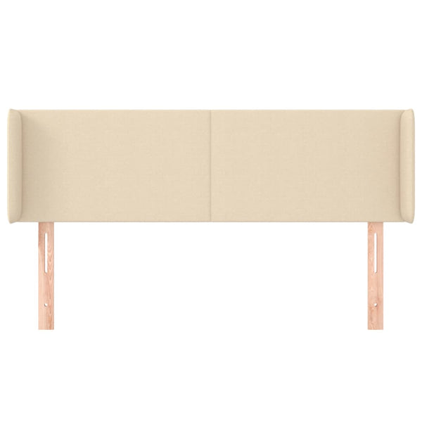Kopfteil mit Ohren Creme 147x16x78/88 cm Stoff