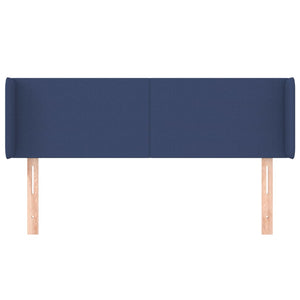 Kopfteil mit Ohren Blau 147x16x78/88 cm Stoff