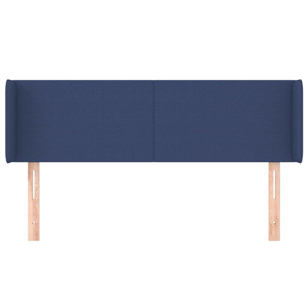Kopfteil mit Ohren Blau 147x16x78/88 cm Stoff