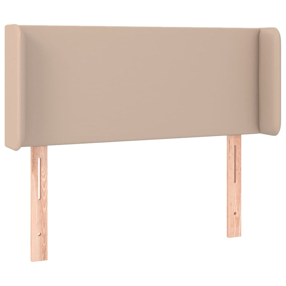 vidaXL Tête de lit à oreilles marron cappuccino 83x16x78/88 cm similicuir