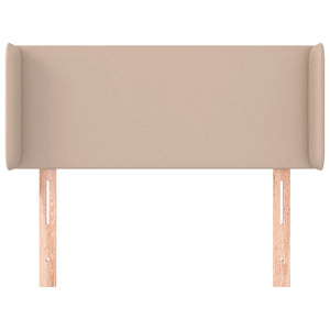 Kopfteil mit Ohren Cappuccino-Braun 83x16x78/88 cm Kunstleder