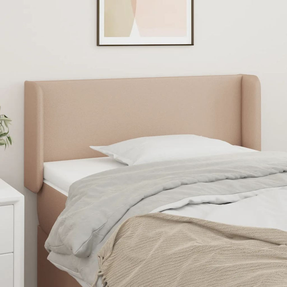 vidaXL Tête de lit à oreilles marron cappuccino 83x16x78/88 cm similicuir