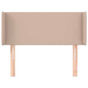Kopfteil mit Ohren Cappuccino-Braun 103x16x78/88 cm Kunstleder