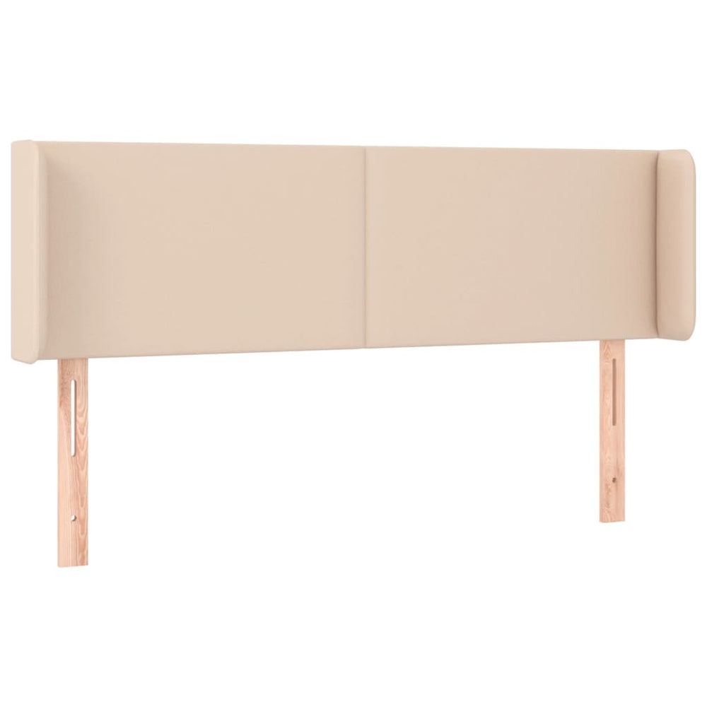 vidaXL Tête de lit à oreilles marron cappuccino 147x16x78/88 cm similicuir
