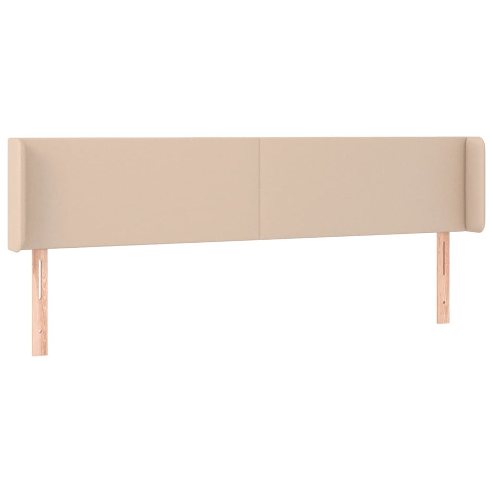 vidaXL Tête de lit à oreilles marron cappuccino 163x16x78/88 cm similicuir