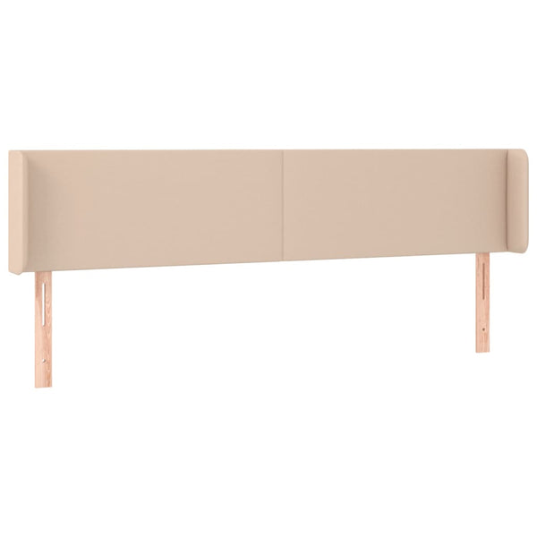 Kopfteil mit Ohren Cappuccino-Braun 183x16x78/88 cm Kunstleder