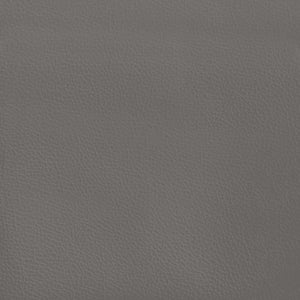 Kopfteil mit Ohren Grau 203x16x78/88 cm Kunstleder