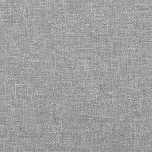 Kopfteil mit Ohren Hellgrau 83x16x78/88 cm Stoff