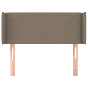 Kopfteil mit Ohren Taupe 93x16x78/88 cm Stoff