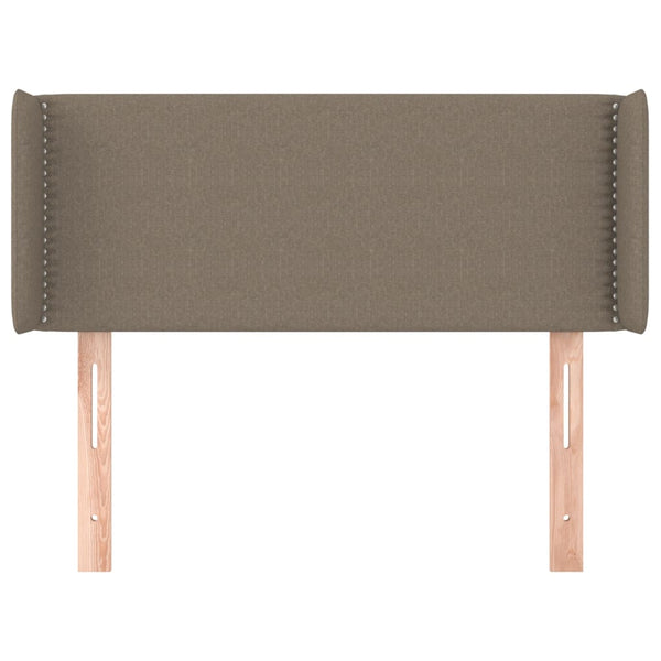 Kopfteil mit Ohren Taupe 93x16x78/88 cm Stoff