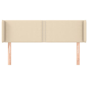 Kopfteil mit Ohren Creme 147x16x78/88 cm Stoff
