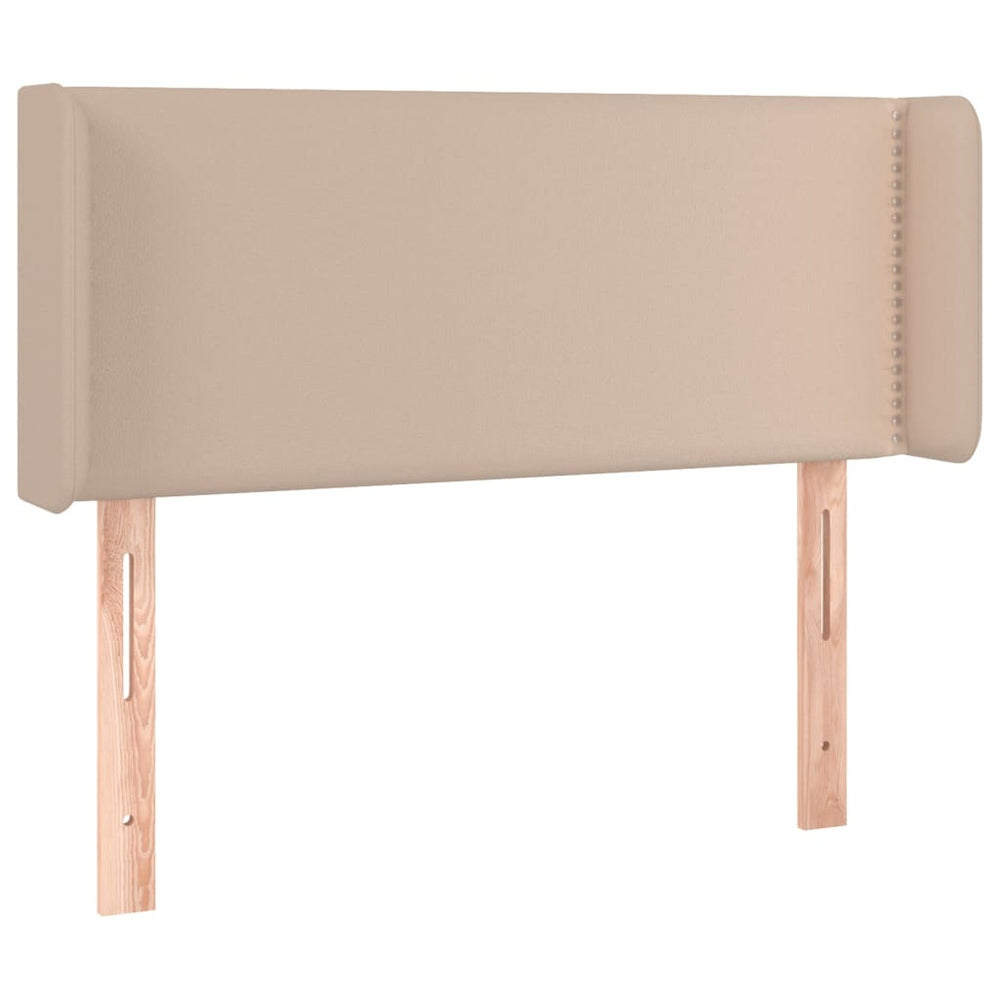 vidaXL Tête de lit à oreilles marron cappuccino 83x16x78/88 cm similicuir
