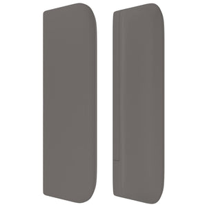 vidaXL Tête de lit à oreilles gris 203x16x78/88 cm similicuir