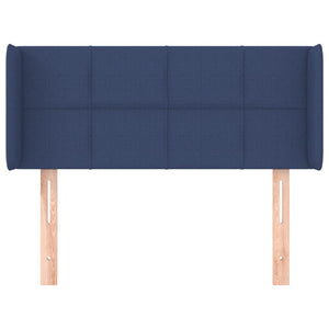 Kopfteil mit Ohren Blau 83x16x78/88 cm Stoff