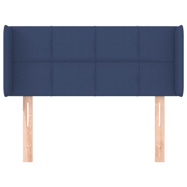 Kopfteil mit Ohren Blau 83x16x78/88 cm Stoff