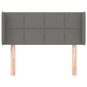 Kopfteil mit Ohren Dunkelgrau 93x16x78/88 cm Stoff