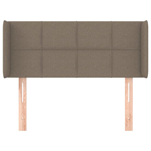 Kopfteil mit Ohren Taupe 103x16x78/88 cm Stoff