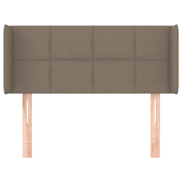 Kopfteil mit Ohren Taupe 103x16x78/88 cm Stoff